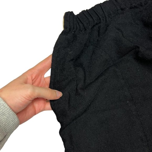 Tricot Comme des Garçons double sided black and ivory floral wool maxi skirt - Picture 4 of 4